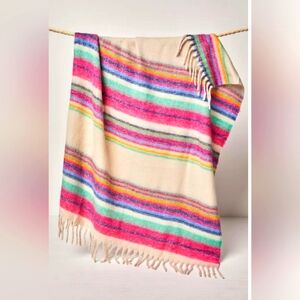 Free People Skye Fringe Throw Blanket NWT